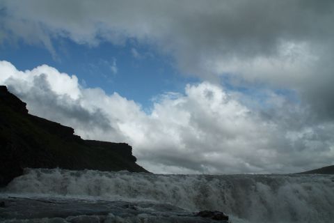 Gullfoss and sky / Gullfoss und Himmel